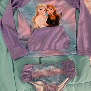 Frozen Themed Purple Swim Set 6x